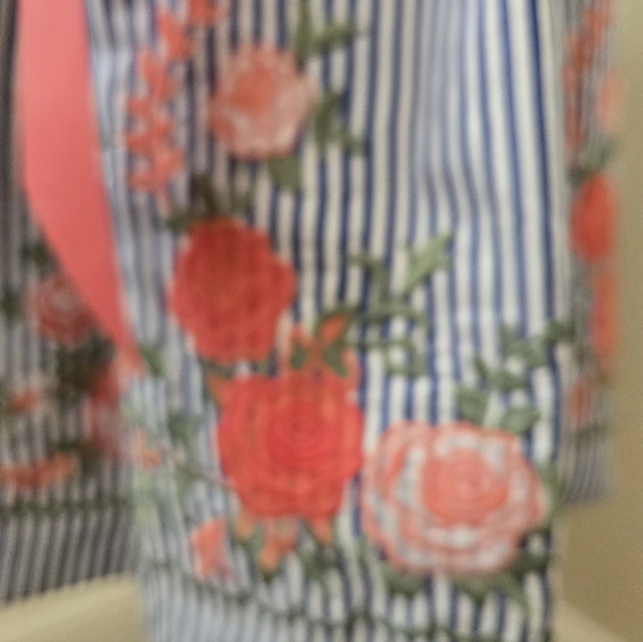 Madison Leigh Embroidered Off Shoulder Dress - EUC - Picture 4 of 6